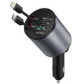 GTPOWER Retractable Car Charger 4 in 1 Fast Car Phone Charger 68W Retractable USB Cables USB Car Charger Multi Car Charger Car Charger Adapter for iPhone 15/14/13/12/11GalaxyPixel and More